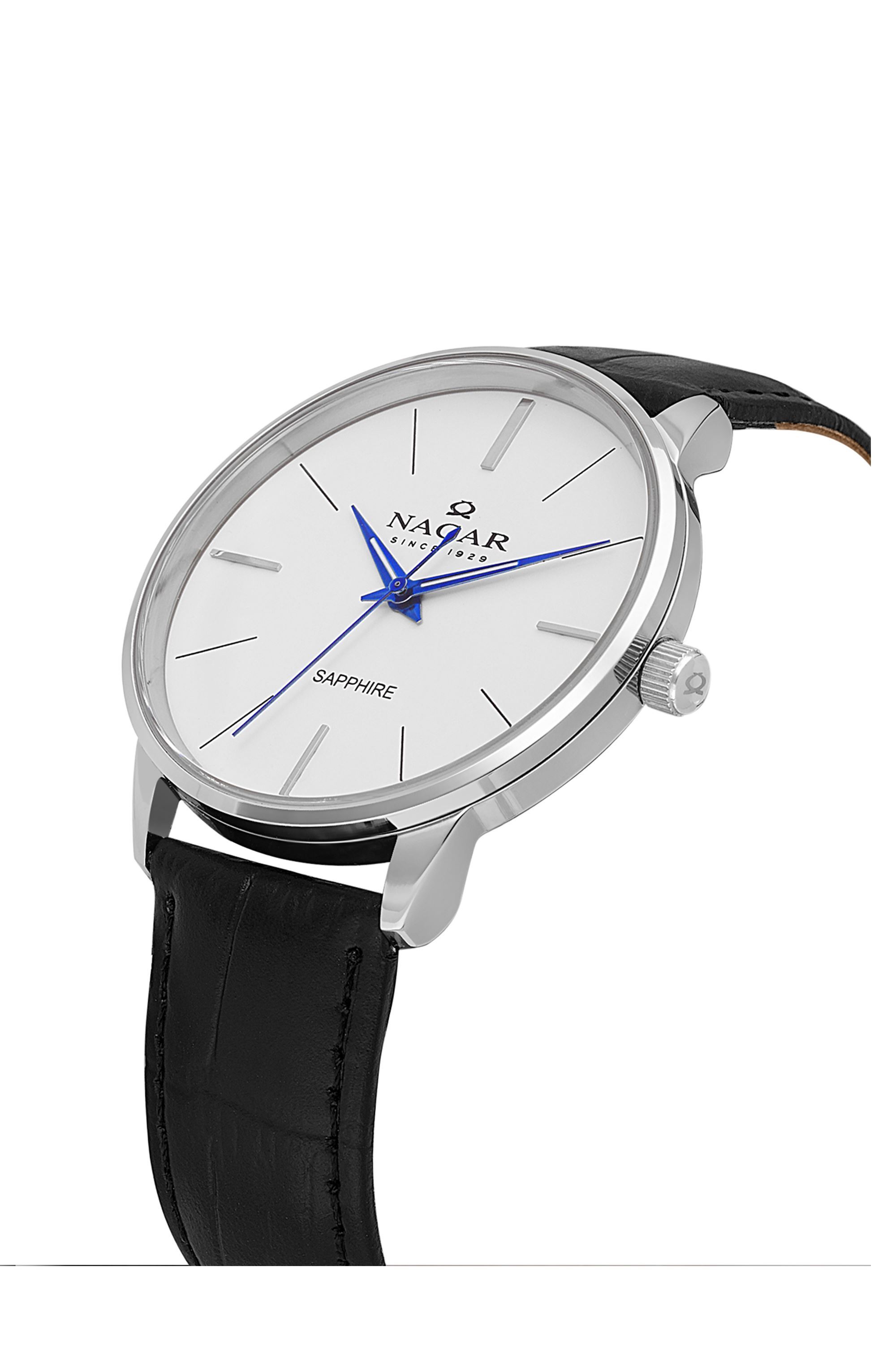 SİYAH HAKİKİ DERİ ERKEK KOL SAATİ