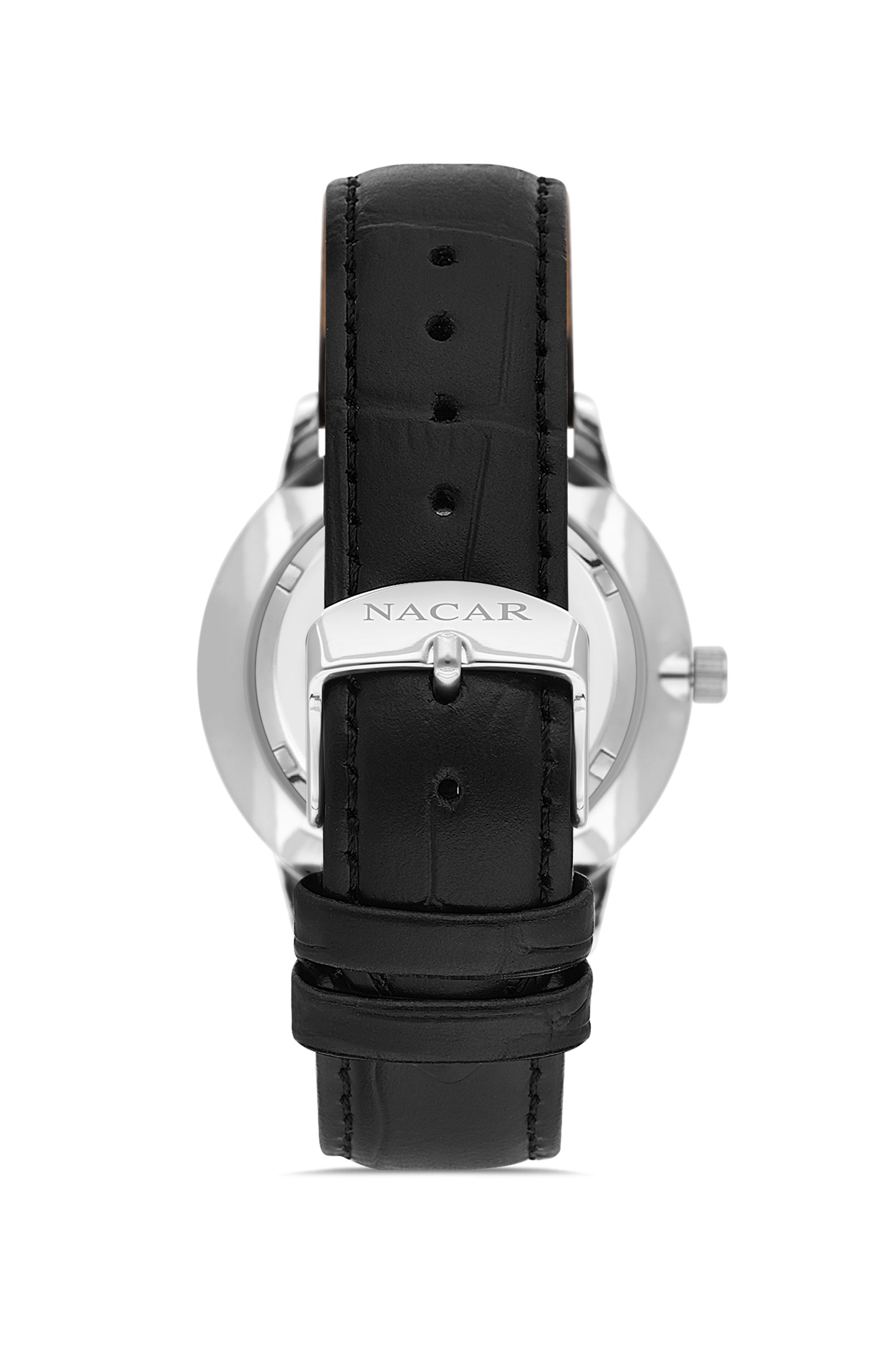 SİYAH HAKİKİ DERİ ERKEK KOL SAATİ