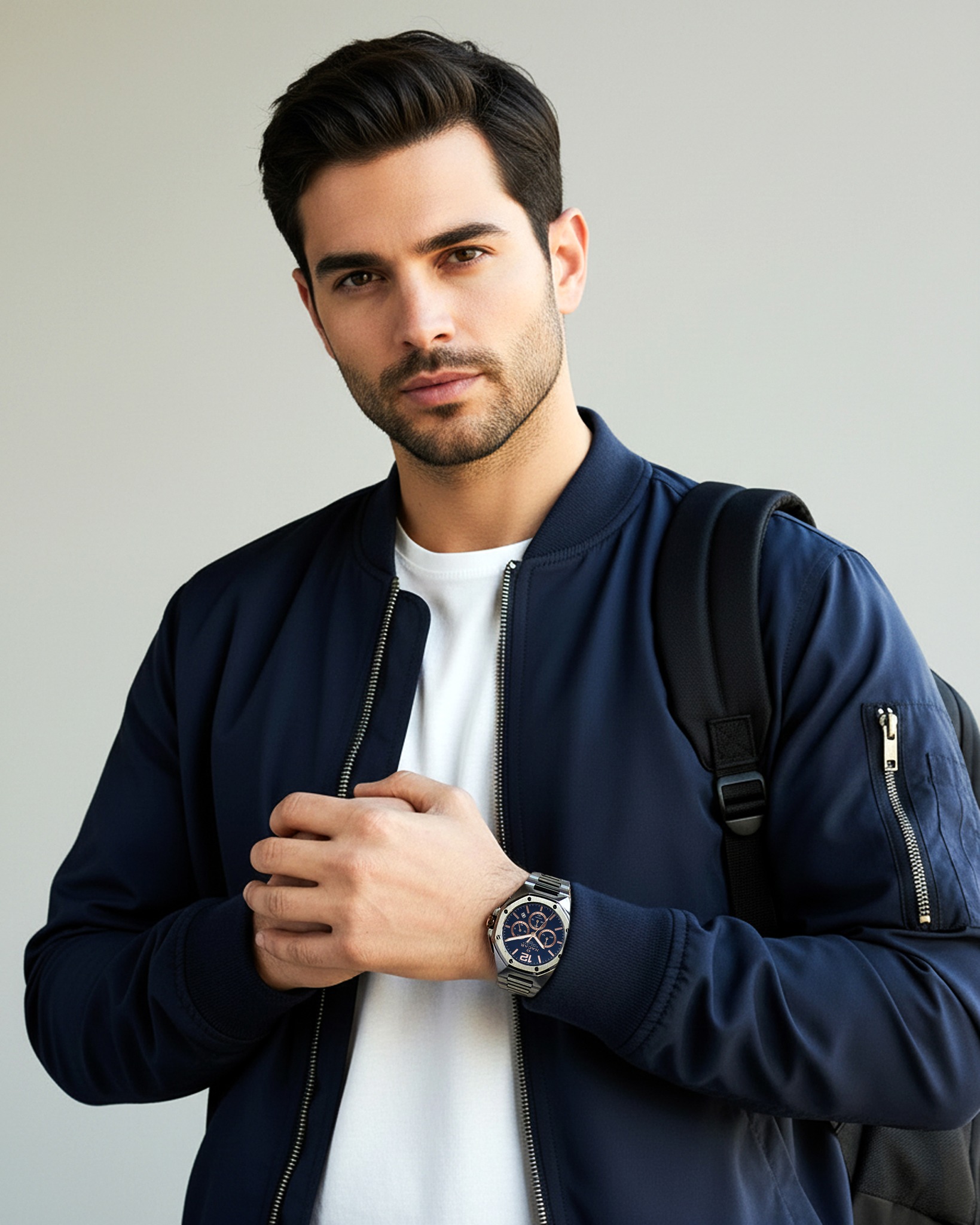 GRİ METAL BAND ERKEK KOL SAATİ - Instagram