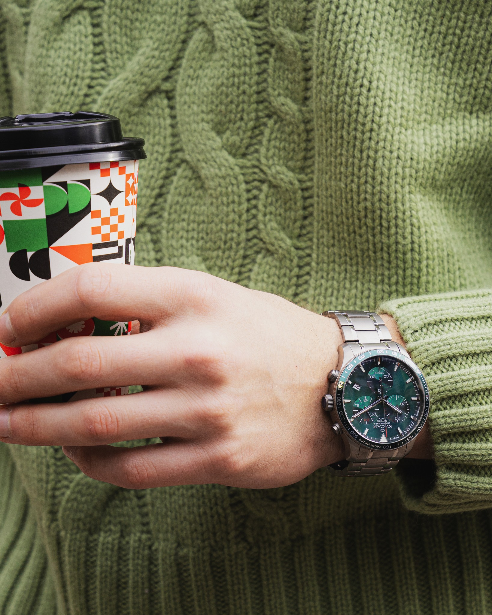 GRİ TİTANYUM ERKEK KOL SAATİ - Instagram