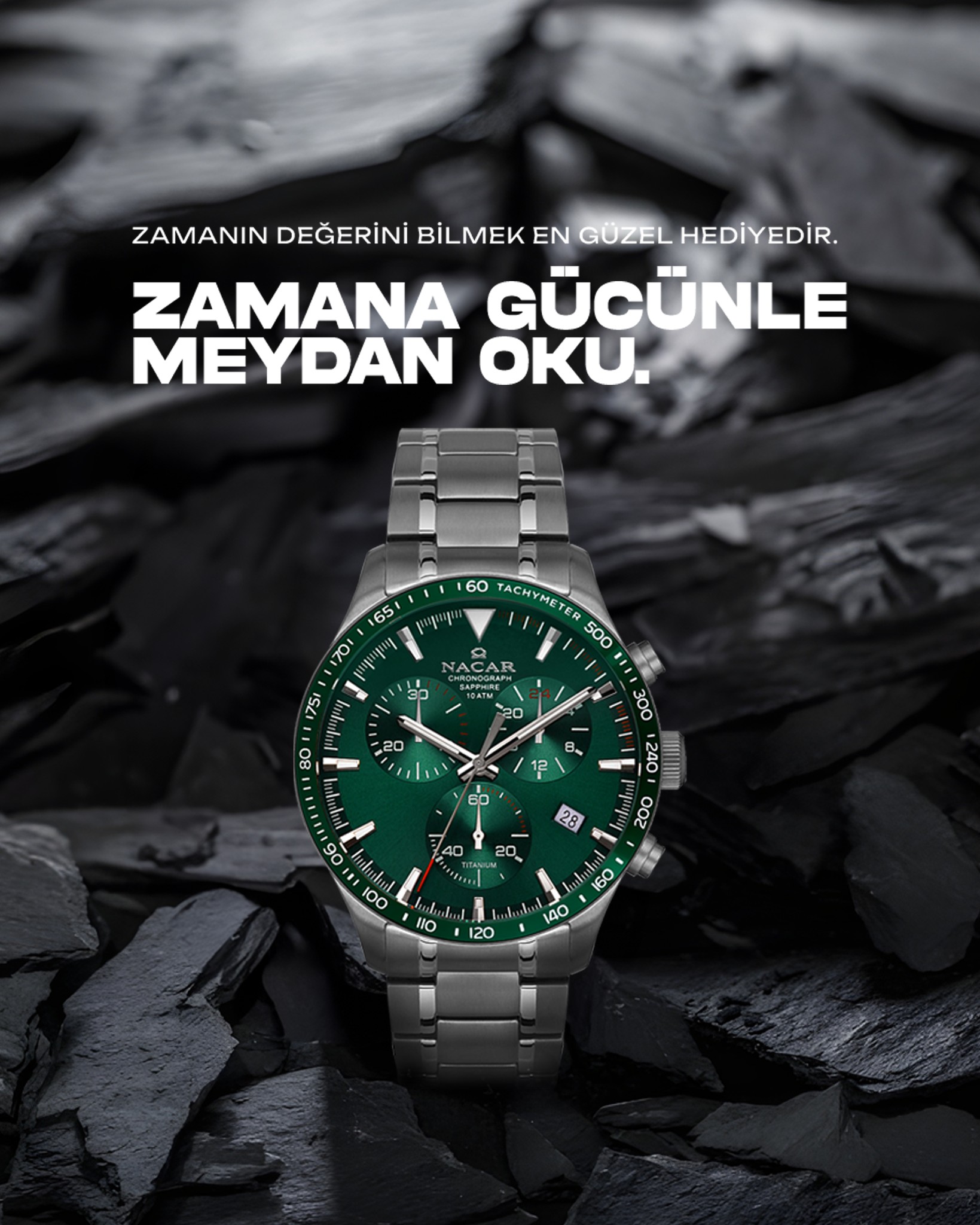 GRİ TİTANYUM ERKEK KOL SAATİ - Instagram