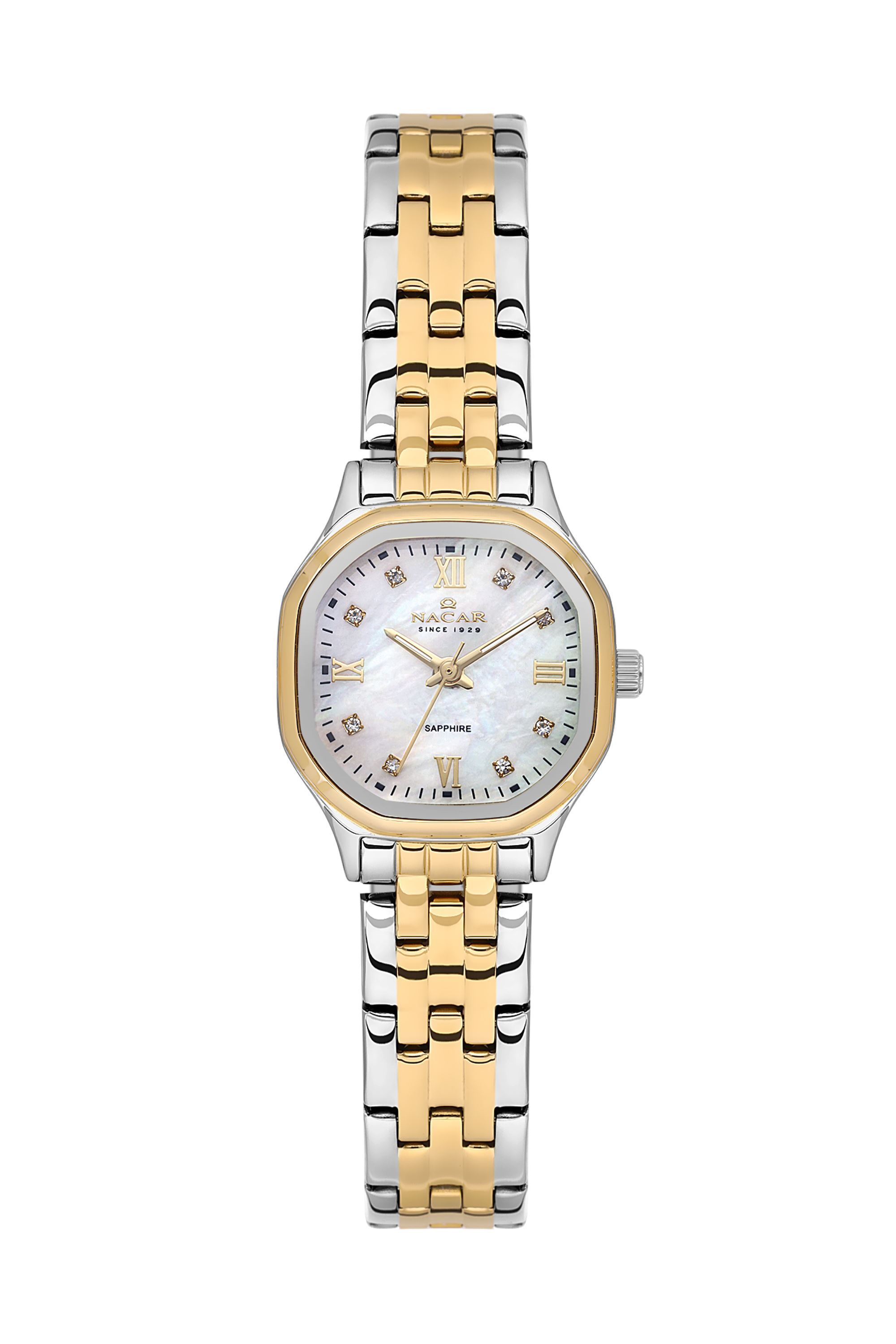 ÇELİK - SARI METAL BAND KADIN KOL SAATİ