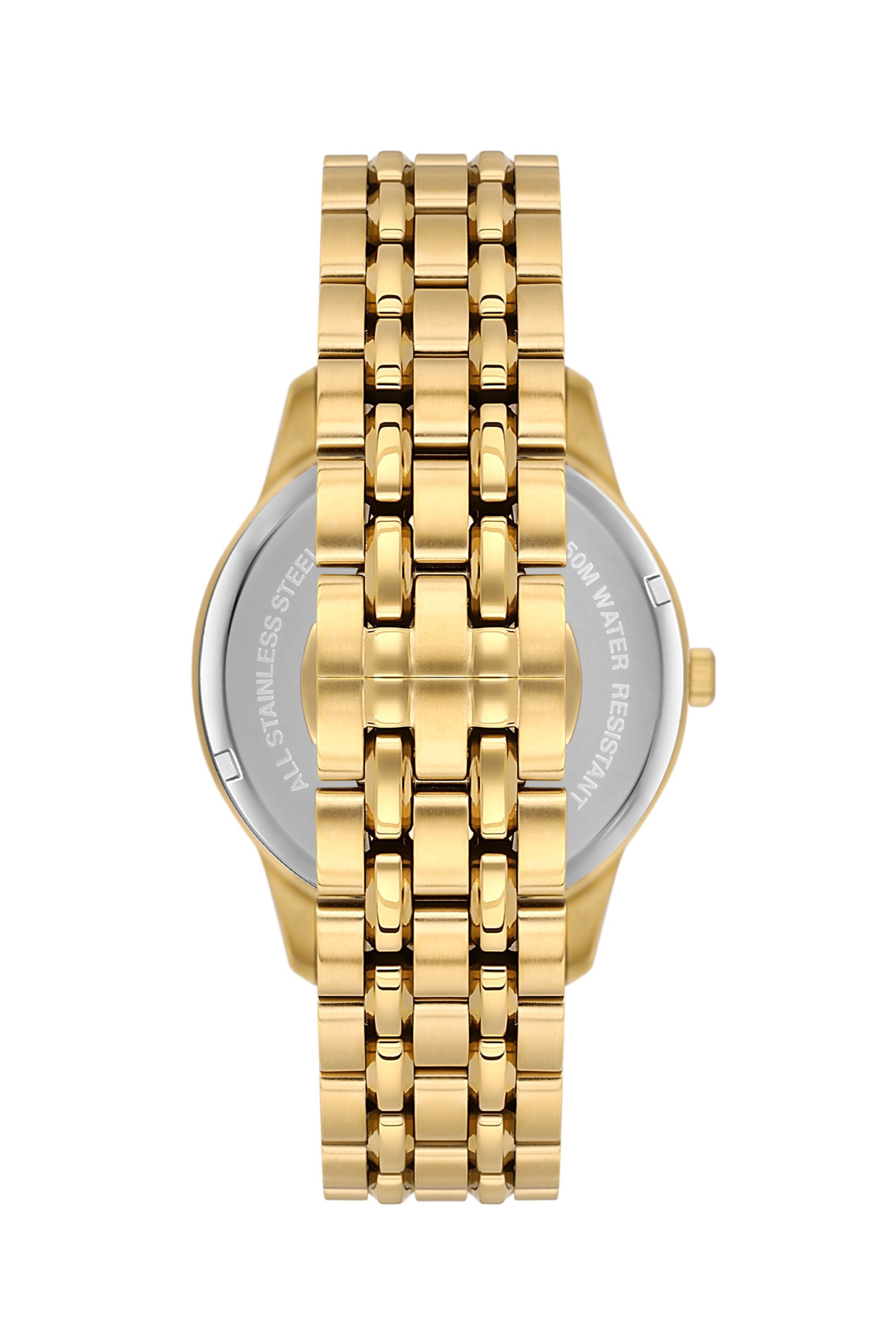 SARI METAL BAND ERKEK KOL SAATİ