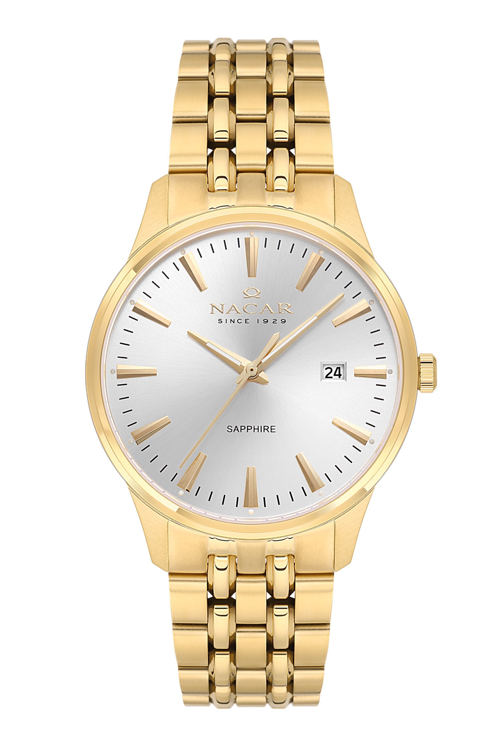 SARI METAL BAND ERKEK KOL SAATİ