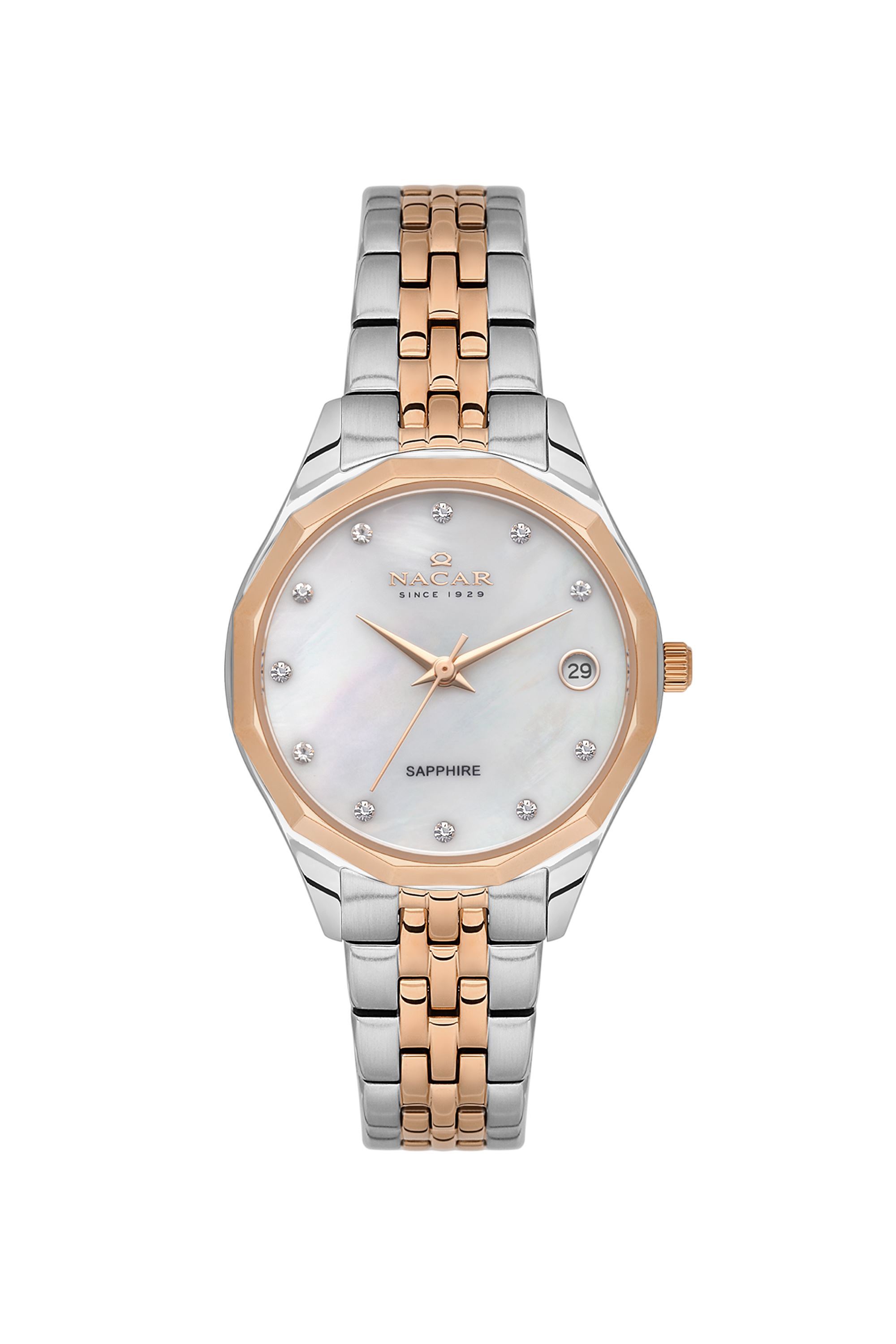 ÇELİK - PEMBE METAL BAND KADIN KOL SAATİ