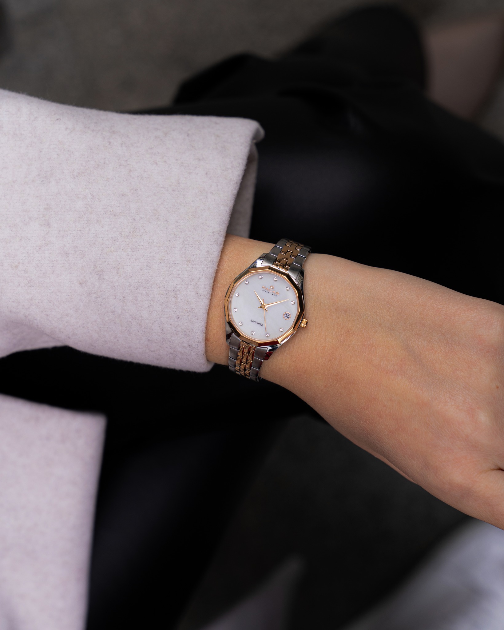 ÇELİK - PEMBE METAL BAND KADIN KOL SAATİ - Instagram