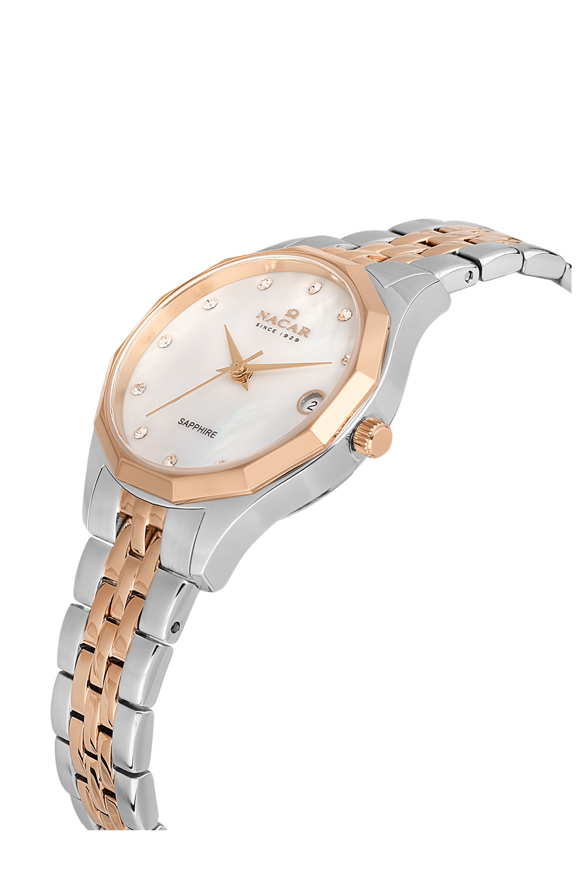 ÇELİK - PEMBE METAL BAND KADIN KOL SAATİ