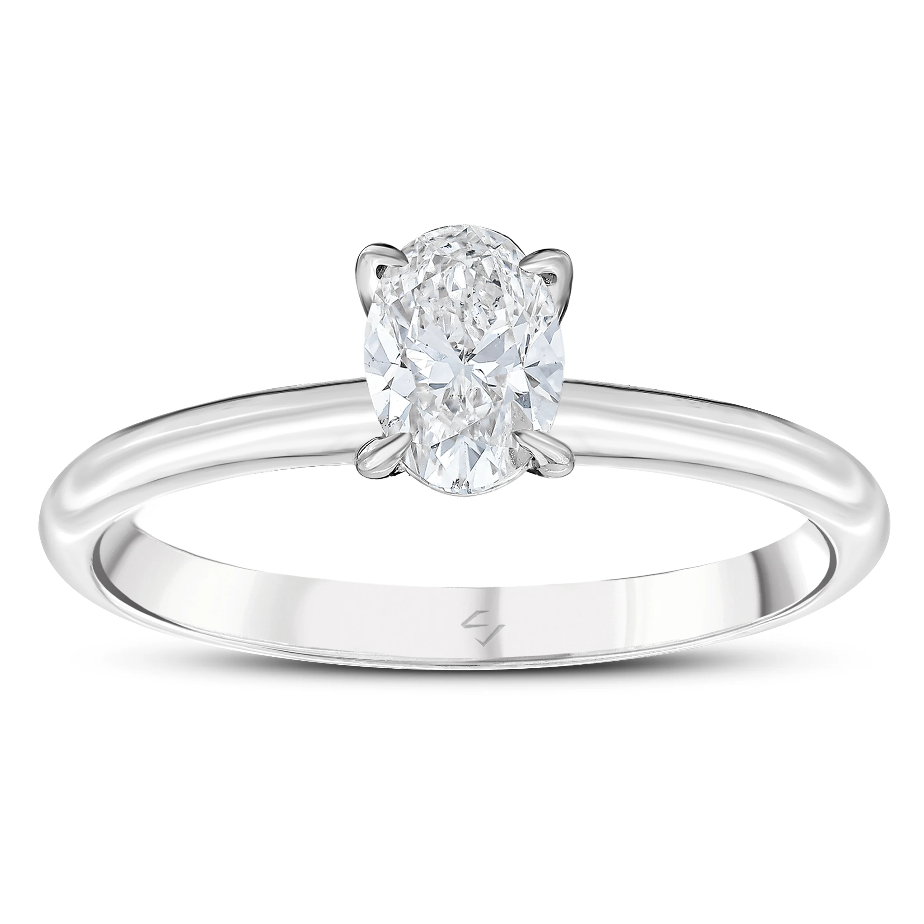 0,71 Karat Online Özel Oval Tektaş Pırlanta Yüzük