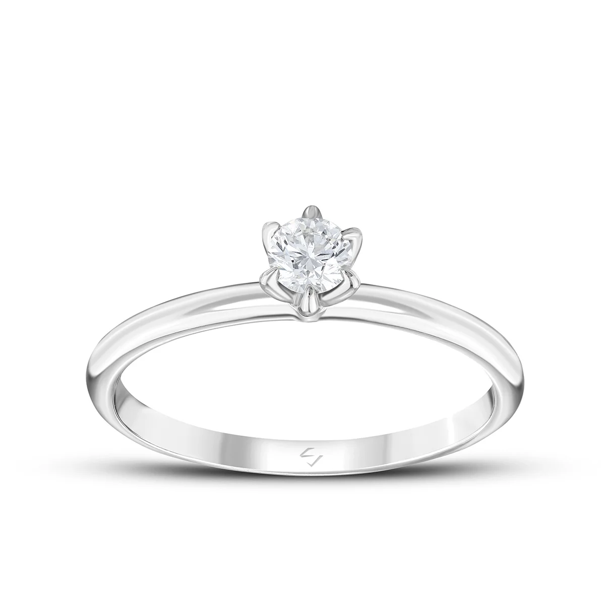 0,25 Karat Pırlanta Tektaş Yüzük